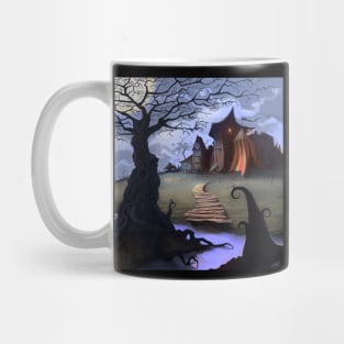 Spooky Halloween Town Artwork Mug